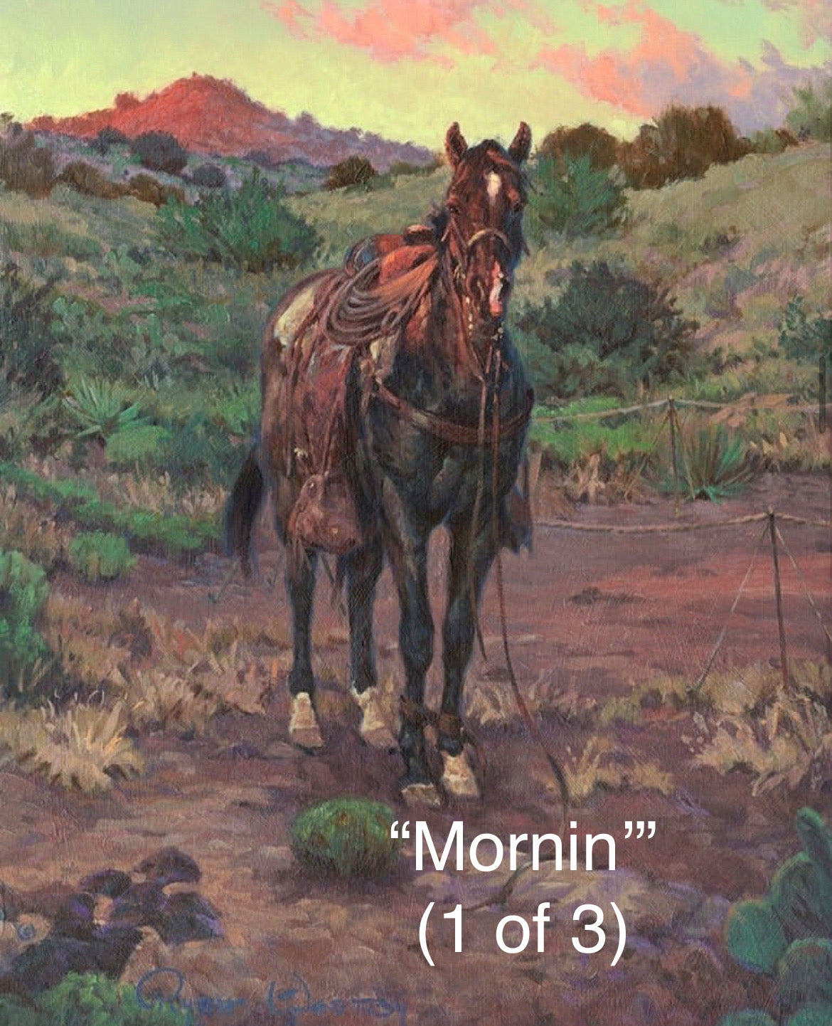 “Mornin”, “Noon”, and “Evenin” Triptych