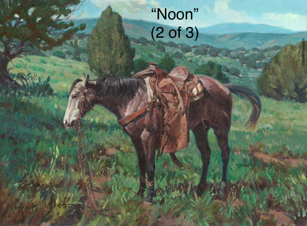 “Mornin”, “Noon”, and “Evenin” Triptych