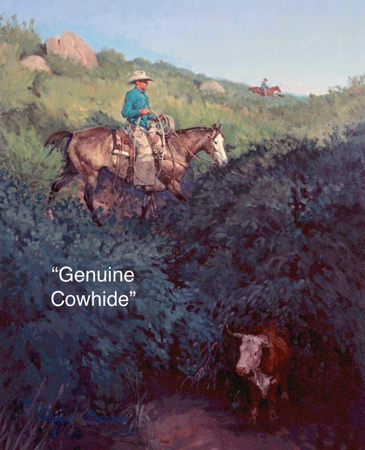 “Genuine Cow Hide” remarqued*