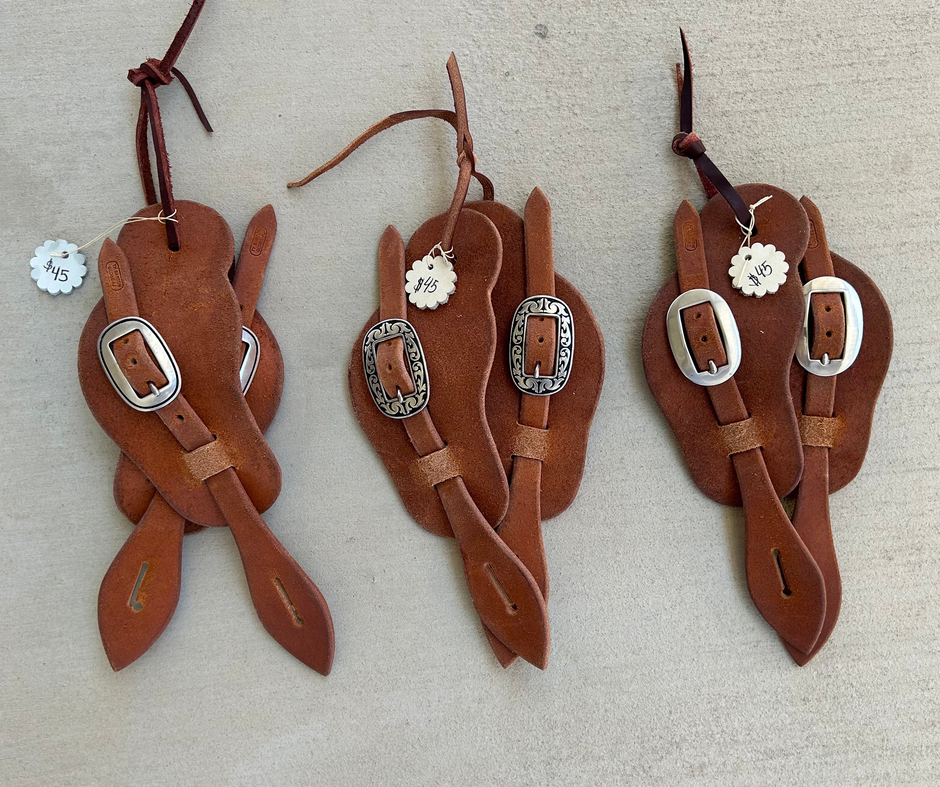 Rough Out Visalia Spur Straps – Barton Saddlery